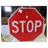 METAL STOP SIGN30" X3"