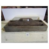 WOOD CARPENTER BOX W/ HANDLE 12" X31"
