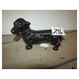 SMALL COLLECTIBLE CAST IRON DOG DOOR STOP,71/2"