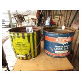 2- 25LBS ADVERTISING BUCKETS -ALLSTATE, RAPID SET