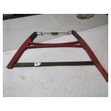 DUNLAP BUCK SAW W/ RED & BLACK PAINT