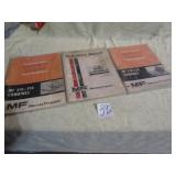 3- MF COMBINE OPERATOR MANUALS - 300, 410 ,510