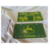 2 - COLLECTIBLE JOHN DEERE LICENSE PLATES