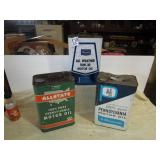 3- 21/2 GAL OIL CANS- ALLSTAR,SEARS,PENN