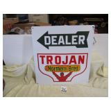 METAL TROJAN  SEED SIGN 18 X19
