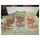 3- FREY SEED CORN BAGS