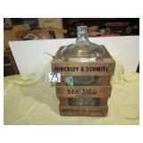 WATER JAR HINCKLEY & SCHMIDT IN WOOD CASE