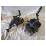 2- HAND CRANK CLAMP ON GRINDERS