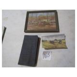 5 X 8 PICTURE INTERNATIONAL TRACTOR & WAGON ;