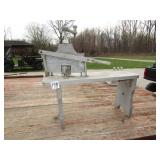 TURNIP / VEGGIE CUTTER W/ OLD GRAY PAINT