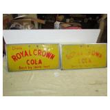 2 - DRINK ROYAL CROWN COLA PANELS 111/2 X 22"