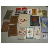 16- VINTAGE POCKET BOOKLETS & ADVERTISING