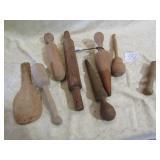 8- WOOD KITCHEN UNTINSILS