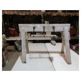 PRIMITIVE SAW HORSE ROPE MAKER W/ TOOL