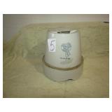 BUCKEYE POTTERY MACOMB CHICK WATERER NO BOTTOM