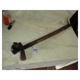 4 VINTAGE WOODEN HANDLE GOLF CLUBS