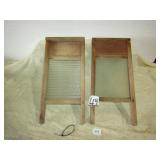 2 SMALL GLASS WASH BOARDS -81/2" X18