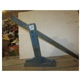 WOOD WAGON JACK W/ OLD BLUE PAINT