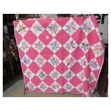 VINTAGE HAND STITCHED LEMOYNE 8 POINT QUILT