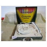 CRAYOLA CRAYONS VINTAGE RECORD PLAYER