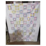 VINTAGE HAND STITCHED 9 SQUARE / SQUARE PATTERN