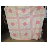 VINTAGE HAND STITCHED CUTTER QUILT