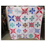 VINTAGE VIBRATE STAR PATTERN HAND STITCHED QUILT