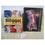 2 HEALTH HARD BACK BOOKS - HUMAN ANNTOMY