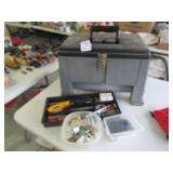 STACK- ON STEP STOOL TOOL BOX W/ TOOLS &