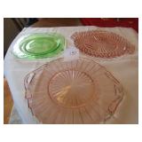 3- DEPRESSION SERVING PLATTERS
