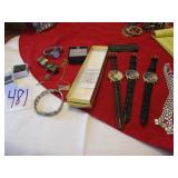 ESTATE WRIST WATCHES ; JEWELRY; MORE