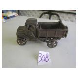 CAST IRON DUMP TRUCK W/ MECHANICAL DUMP