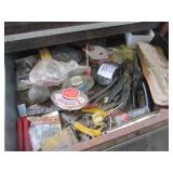 BOX FULL ELECTRICAL WIRING ; TAPES ; CHALK; MORE