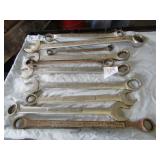 10- WRENCHES 1 1/8" UP TO 1 5/8"