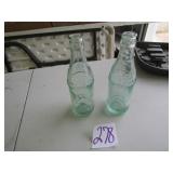 2- OLNEY SODA WATER POP BOTTLES -OLNEY ILL.