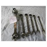 5 -PROFESSIONAL WRENCH W/ RACHET HEAD ;MULTI