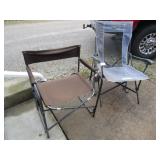 2-  LAWN CHAIRS -ONE IS ROCKER