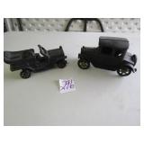 2 CAST IRON CARS
