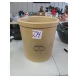 MARSHALL POTTERY 3 GAL SALT GLAZED CROCK