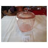 PRINCESS PATTERN PINK DEPRESSION CRACKER JAR