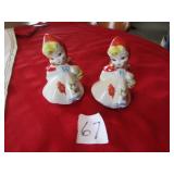 LITTLE RED RIDING HOOD 5" SALT / PEPPER SHAKERS