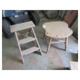 STEP STOOL ; GARDEN CHAIR