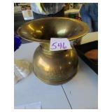 BRASS UNION PACIFIC RR SPITTONE