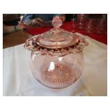 OPEN LACE PINK DEPRESSION COOKIE JAR