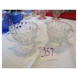 CLEAR GLASS CREAMER / SUGAR