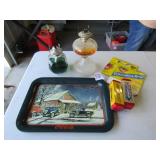 OIL LAMP ; ADV. TINS ; MORE