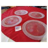 4 MISS AMERICA DINNER PLATES