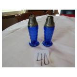 COBALT BLUE 4" SALT / PEPPER SHAKERS