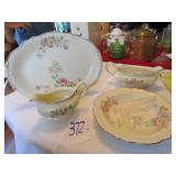 4- HOMER LAUGHLIN VIRGINIA ROSE GLASSWARE