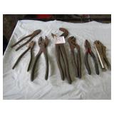 7- CHANNEL LOCKS ; VICE GRIP ; PLIERS